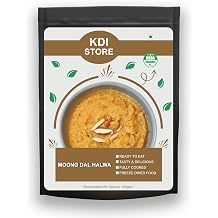 KDI Store Moong Dal Halwa, Ready to Eat, Organic USDA Certified, Freeze Dried Indian Sweet, Fully Cooked, 55g