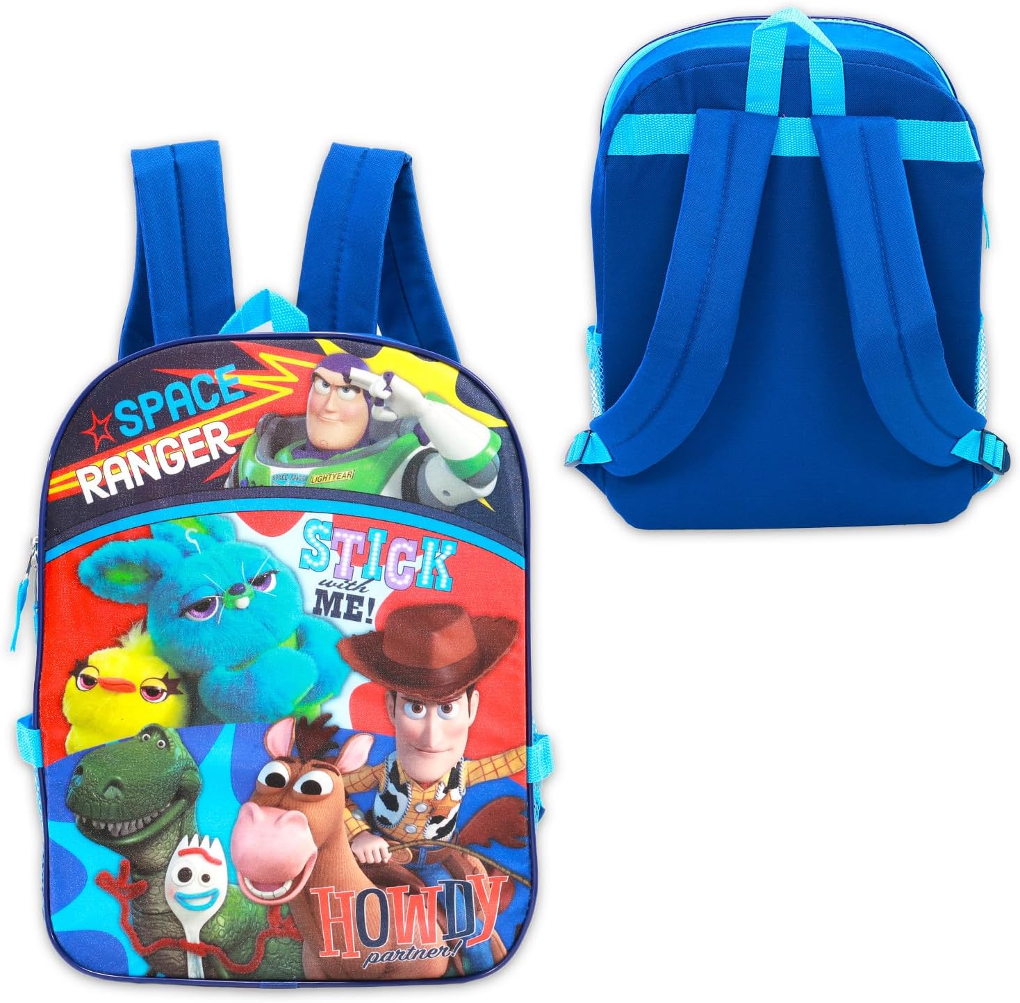 Toy Story Backpack with Lunch Box Set - Bundle with 16" Disney Backpack, Lunch Bag, Water Bottle, Stickers, More | Toy Story School Supplies for Kids - Image 3