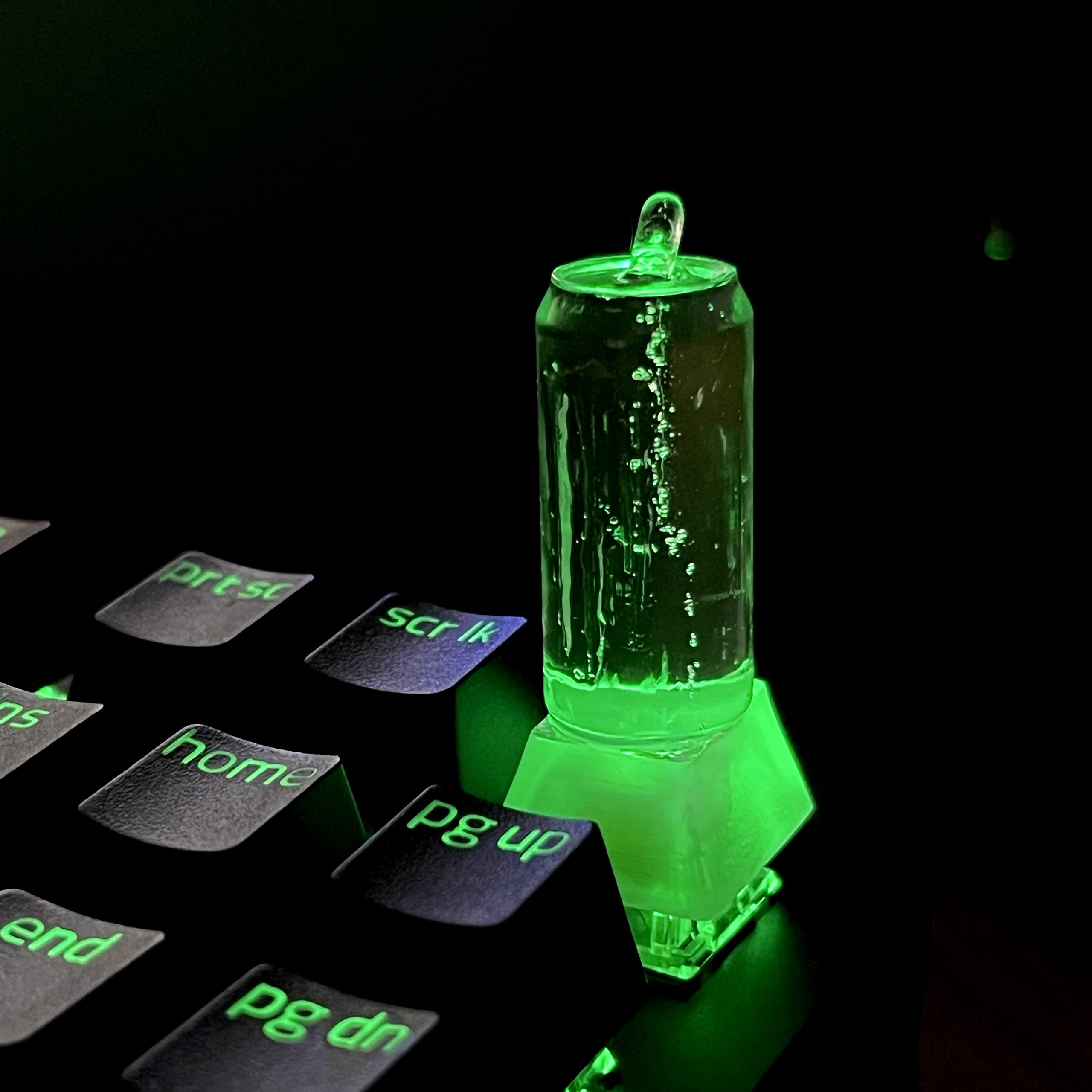 pridea shop キーキャップ ゲーム系 半透明 透明 クリア ゲーミングキーボード メカニカルキーボード 日本語配列 cherry MX keycap keyboard (エナジードリンク)