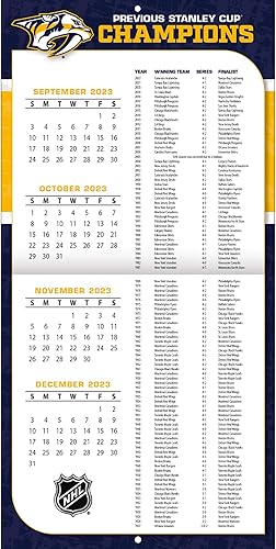 Miniatura 2 de Turner Sports Nashville Predators 2024 - Calendario de pared de equipo de 12 x 12 pulgadas (24998011946)
