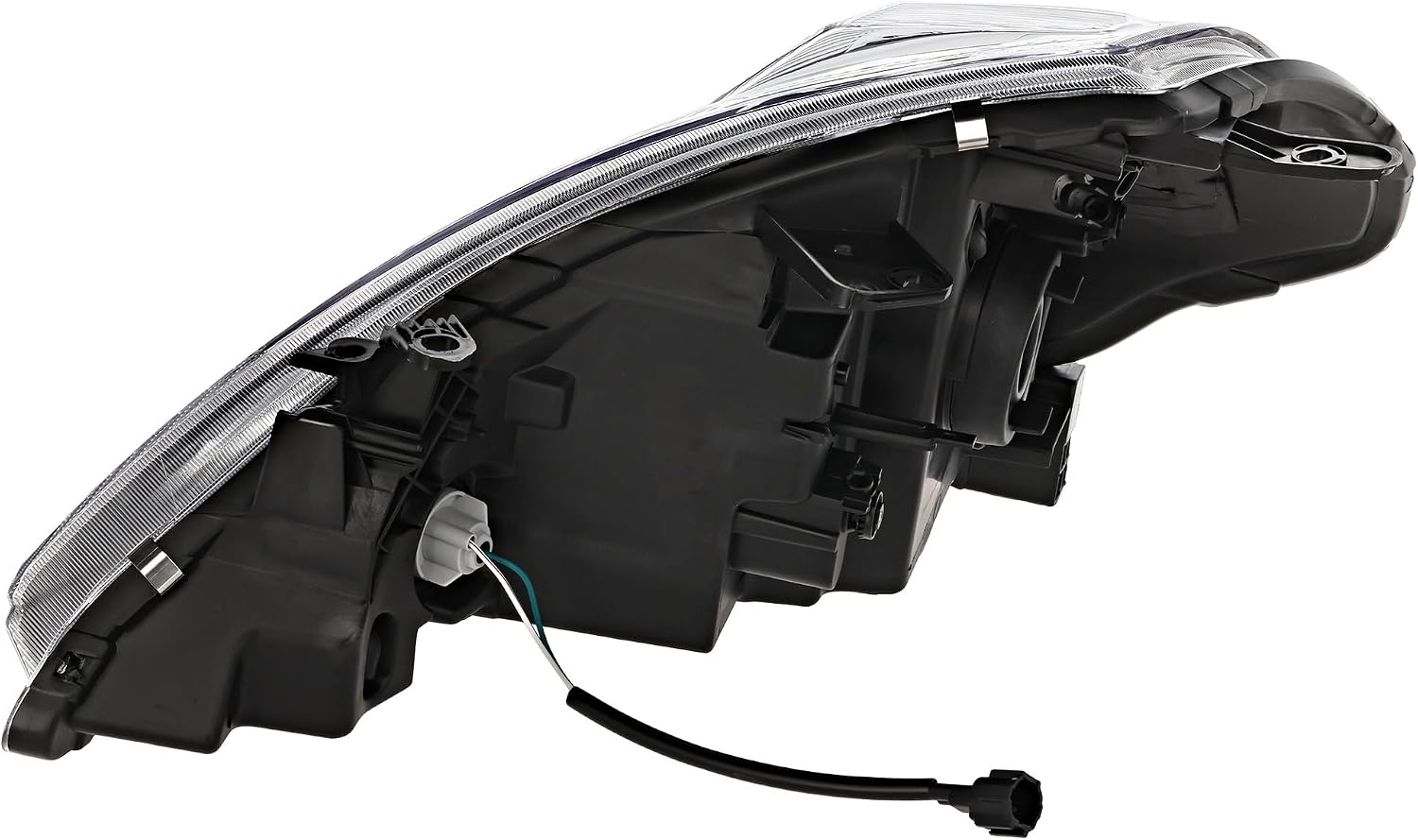 Compatible with 07-11 Versa Sedan & 07-12 Hatchback Front Halogen Headlight Headlamp with Bulb Right Passenger Side