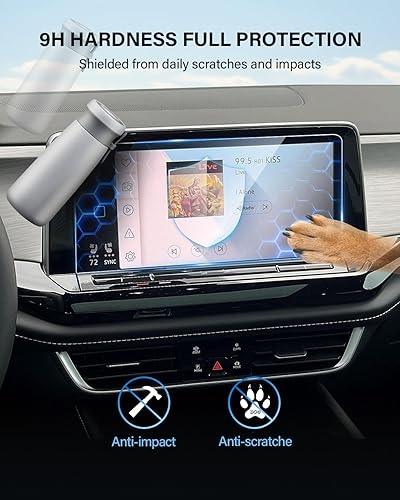 Miniatura 5 de Protector de pantalla táctil y salpicadero de vidrio templado brillante 2024 2025 2026 VW Volkswagen Atlas y protector de pantalla del salpicadero -