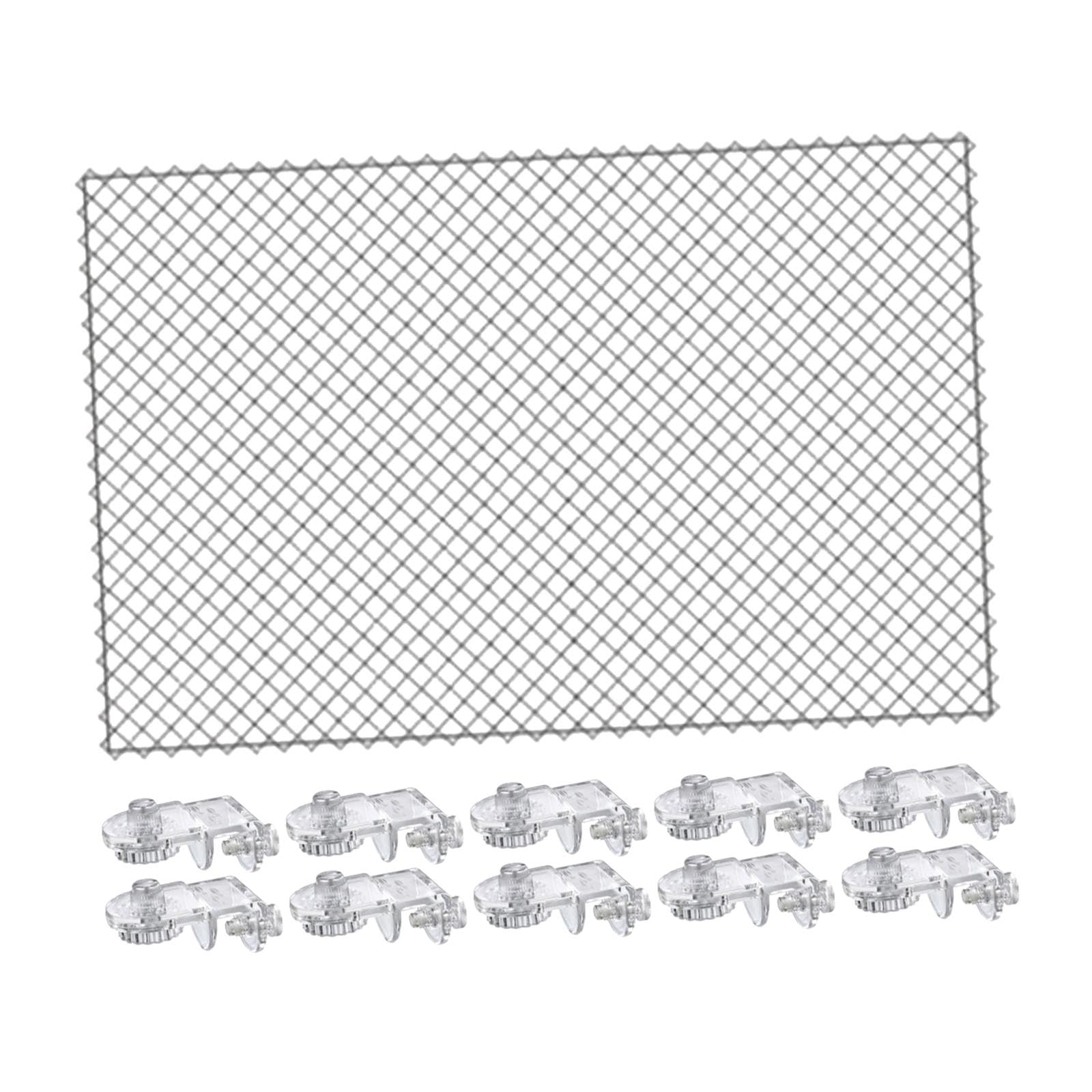 Siatka do akwarium osłona przed skokiem przenośna wymiana DIY ekran do akwarium 80 x 106 cm