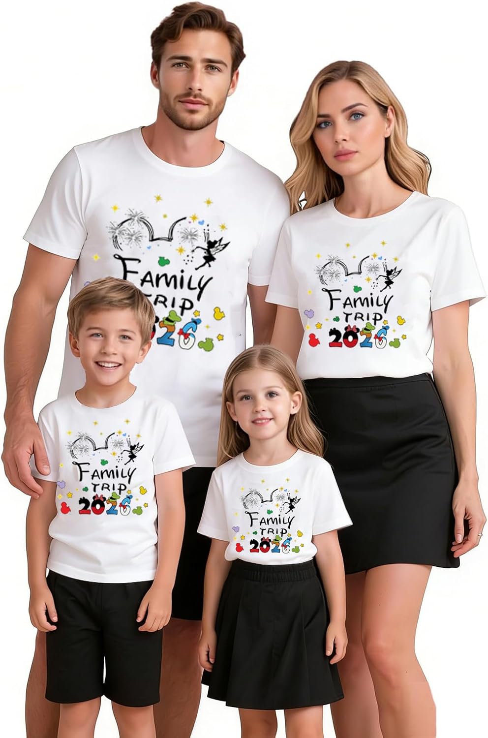 Magical Family Shirts Matching 2026 Vacation Family Matching Outfits Cute Summer Trip Clothes