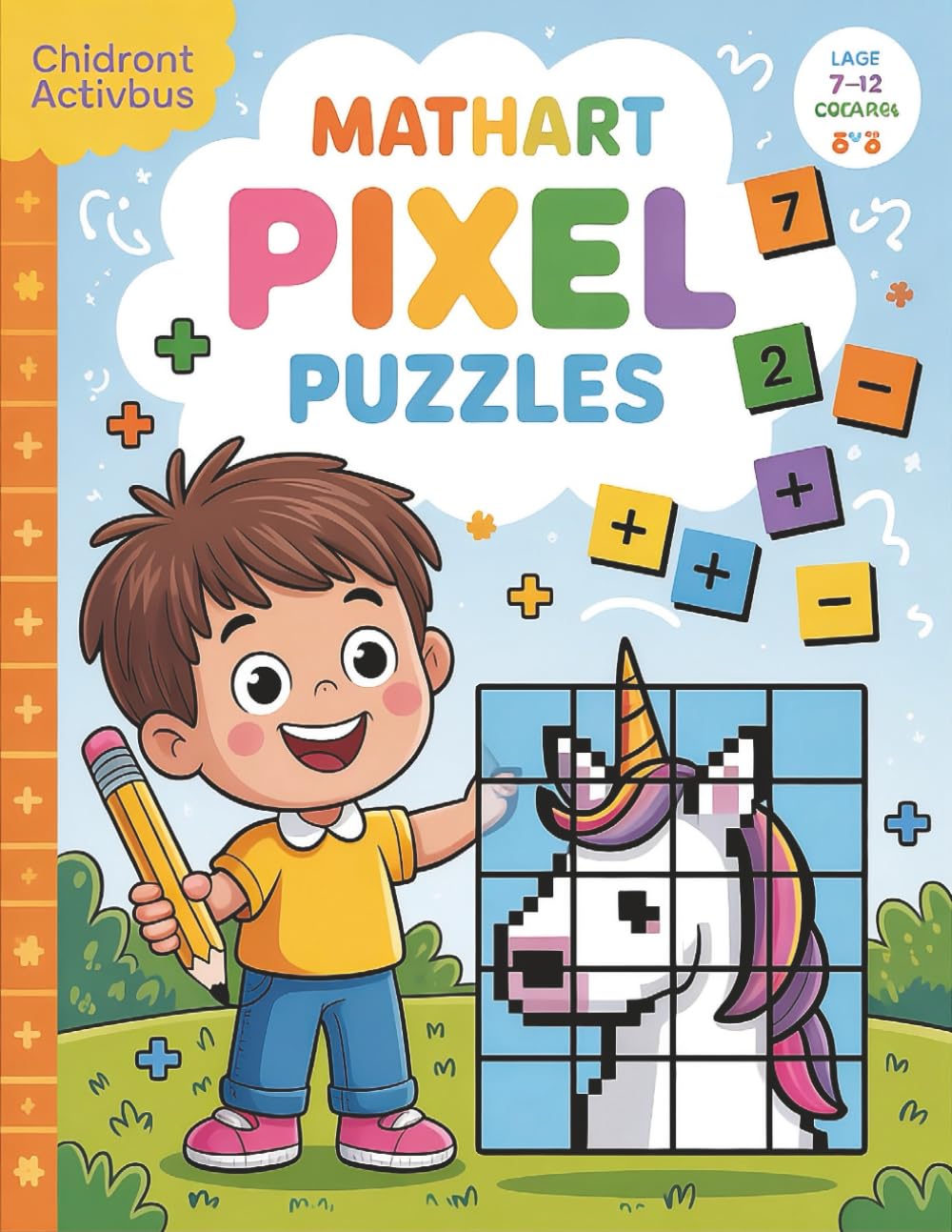 Math Pixel Art Puzzles for Kids: 15 Hidden Picture Adventures: Educational Activity Book for Kids Ages 7-12 | Solve Problems to Reveal Secret Art
