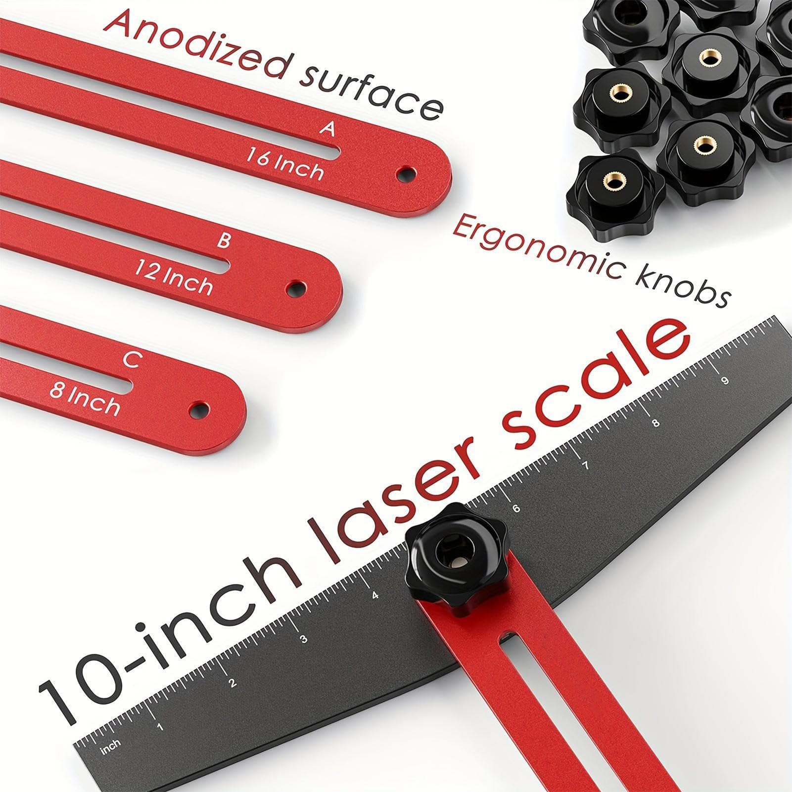 Stair Tread Tool, wielofunkcyjne urządzenie pomiarowe, regulowany aluminium, narzędzie do układania półek, akcesoria pomiarowe podłogi do renowacji domu