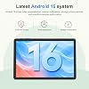 Tablet 11 pulgadas Android 16, procesador octa-core 34GB RAM 128GB ROM expansión 2TB, tablet con teclado, funda protectora, mouse, lápiz, pantalla táctil HD, Wi-Fi, BT 5.0, cámara dual 7