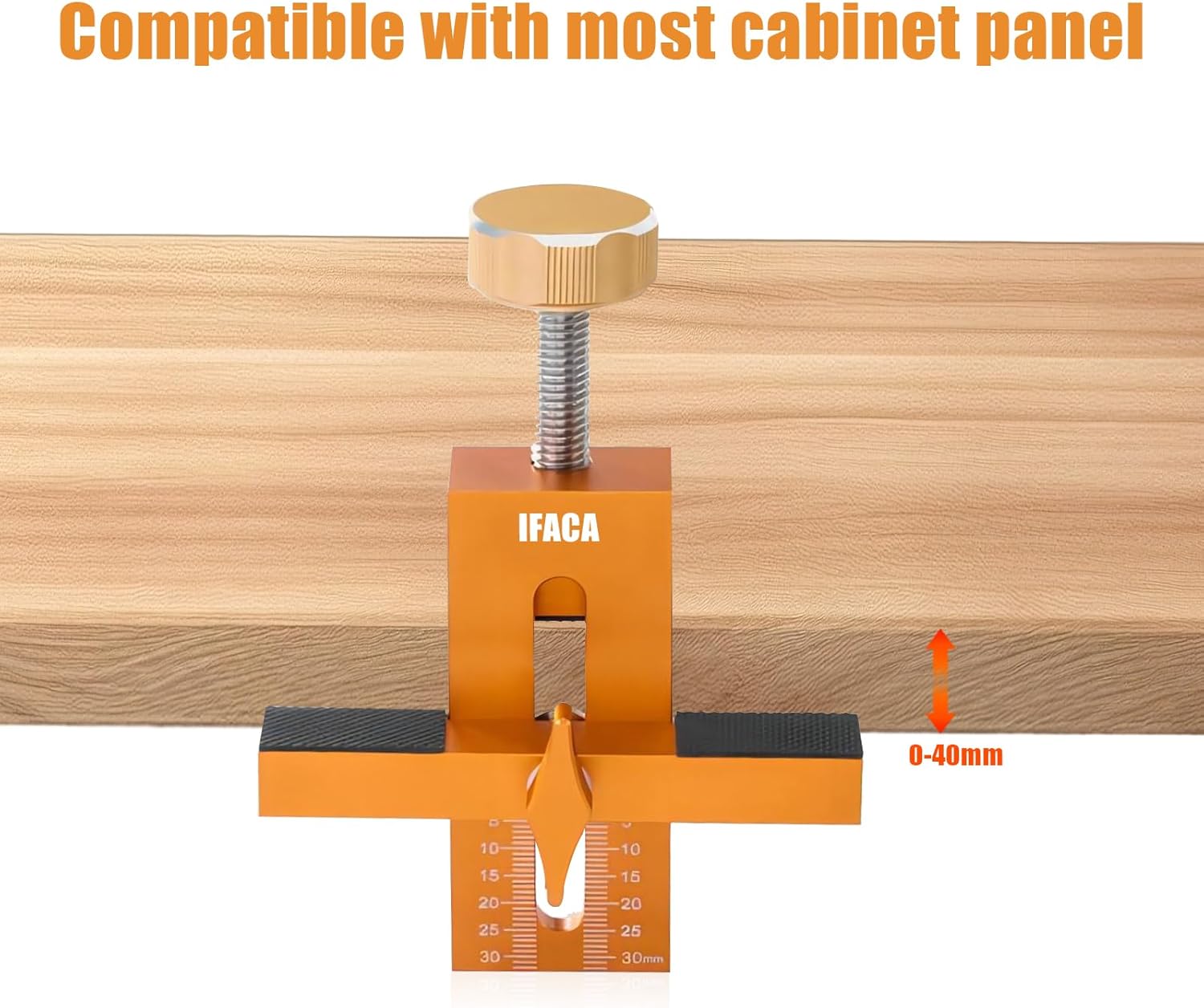 Cabinet Door Installation Positioner,Cabinet Door Positioning Tool,Mounting Jig for Installing Cabinet Doors,Adjustable Aluminium Alloy Versatile Cabinet Door Positioning Tool for Most Cabinet Doors