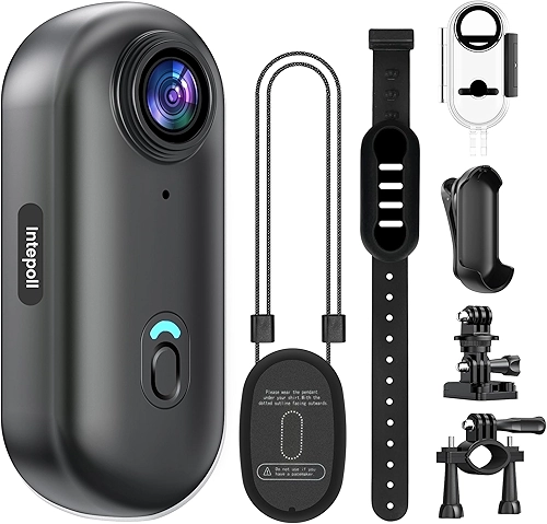 Mini Câmera De Ação 4K Com Wi-Fi, 128 Gb, Thumb Pov, Corporal Portátil, Gravadora Vídeo Vestível Subaquática À Prova D'Água Ipx7, Suporte Para Capacete, Dv Esportivo Magnético Ciclismo, Ani
