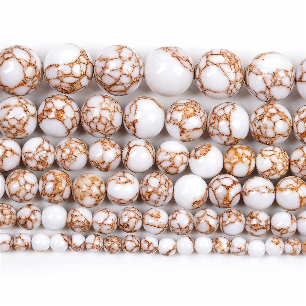 Turquoise blanche perles pour concevoir vos bracelets de couture personnalisés