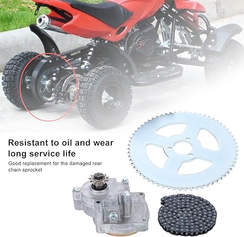 Miniatura 4 de Aramox - Juego de piñón para caja de engranajes T8F para 33 cc, 43 cc, 49 cc, Ty Rod II Go Kart Mini Moto Dirt Bike