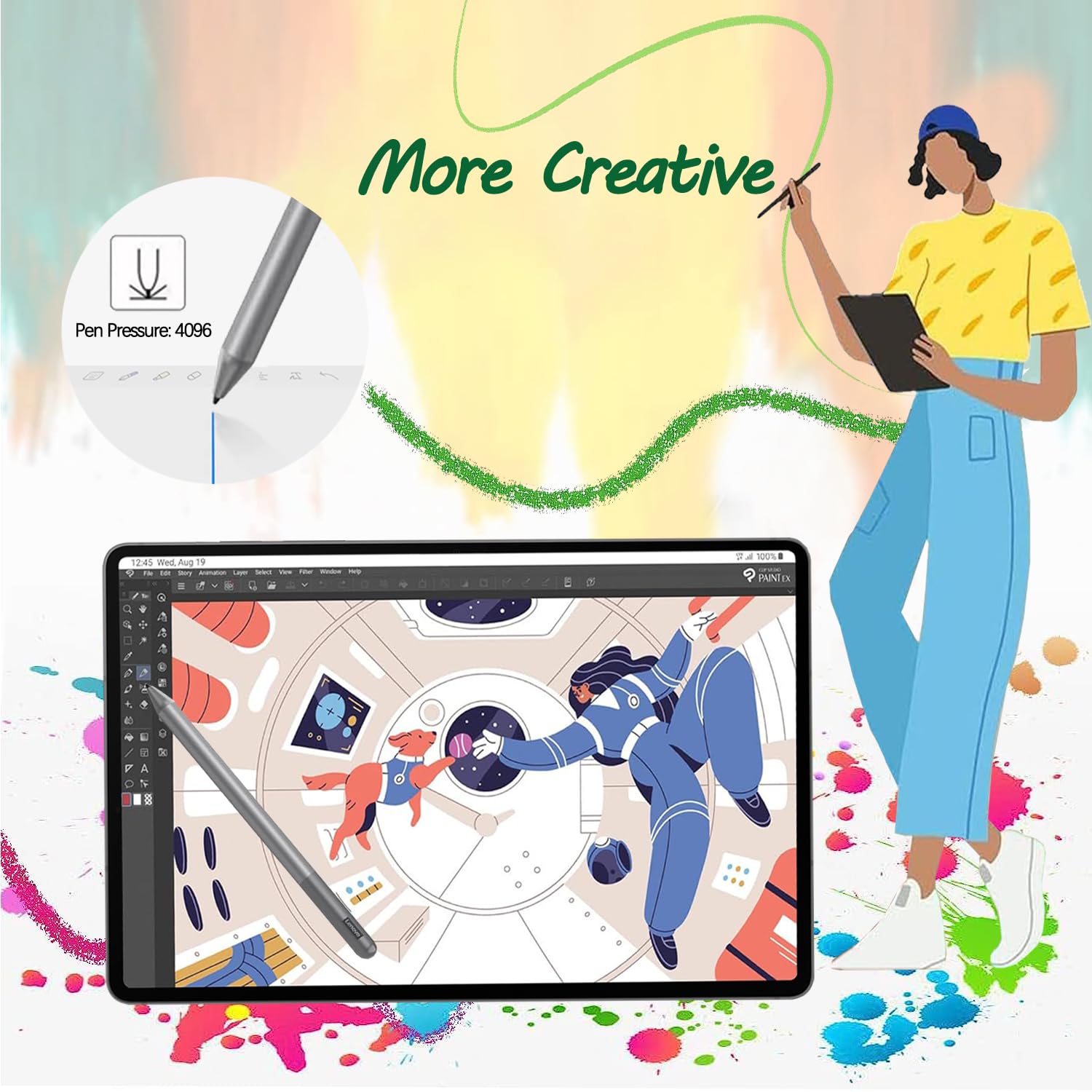5X Standard Puntas de Repuesto para Lenovo Tab Pen para Tablet M11 & Idea 11"/Idea Plus 12,1", [Non para Lenovo Tab Pen Plus/Pro], Más Duradero, Controlar Preciso, Pantalla Amistoso, Negro