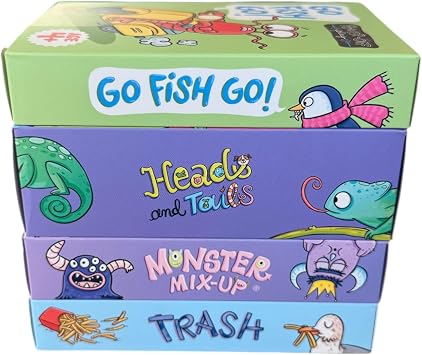 Power Off PlayTM Card Game Bundle by Bjorem | 4 Classic Screen-Free Games for Kids | Therapy, Classroom & Family Game Night Ages 3+