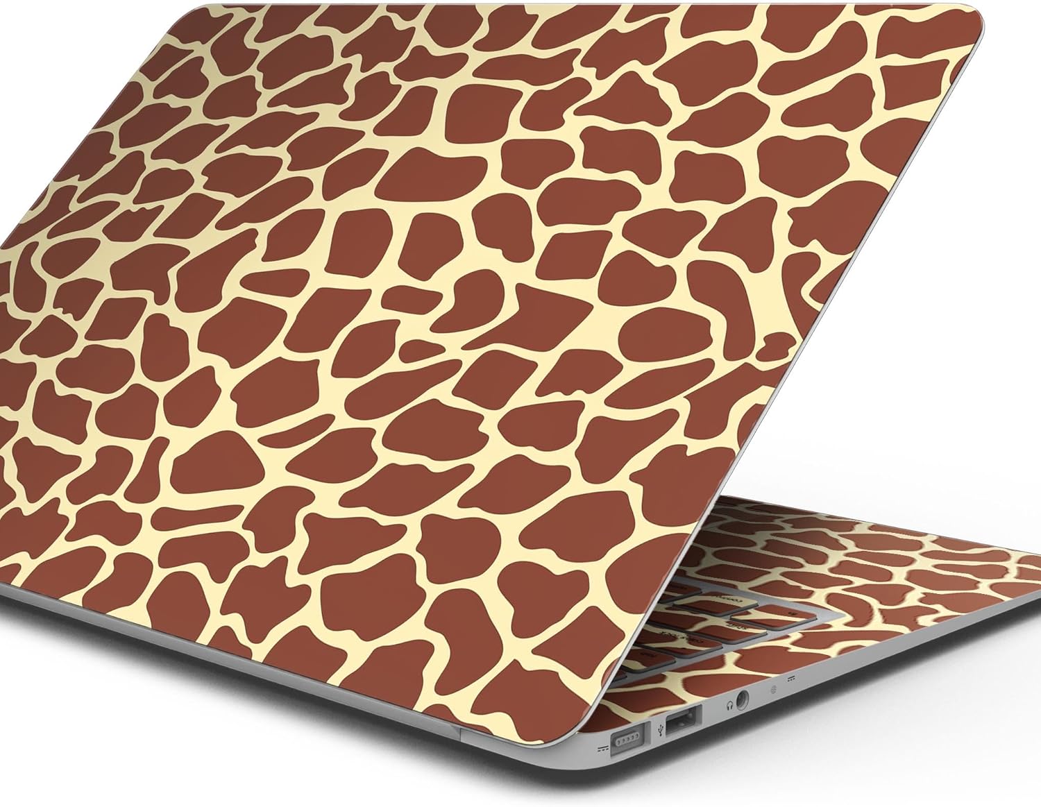 DesignSkinz - Compatible with MacBook Air 15" M3 (A3114) - Skin Decal Protective Scratch Resistant Vinyl Wrap - Simple Vector Giraffe Print