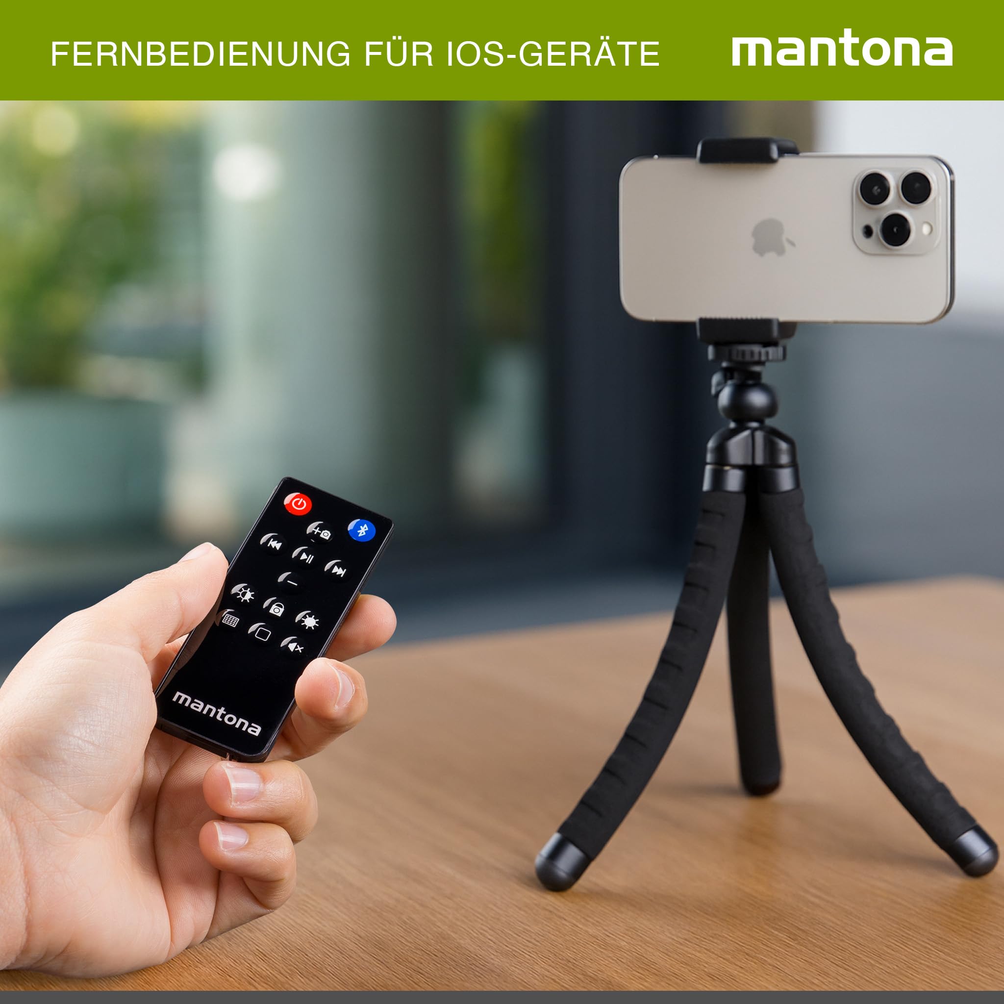 mantona Pilot zdalnego sterowania do iPhone'a/iPada