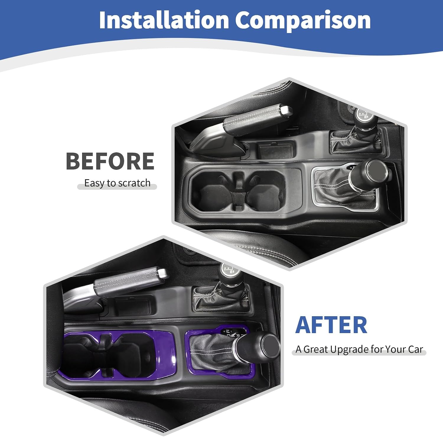 RT-TCZ for Wrangler JL Interior Trim Kit Compatible with Jeep Wrangler JL JLU Gladiator JT 2018-2023 Purple Interior Accessories 23pcs