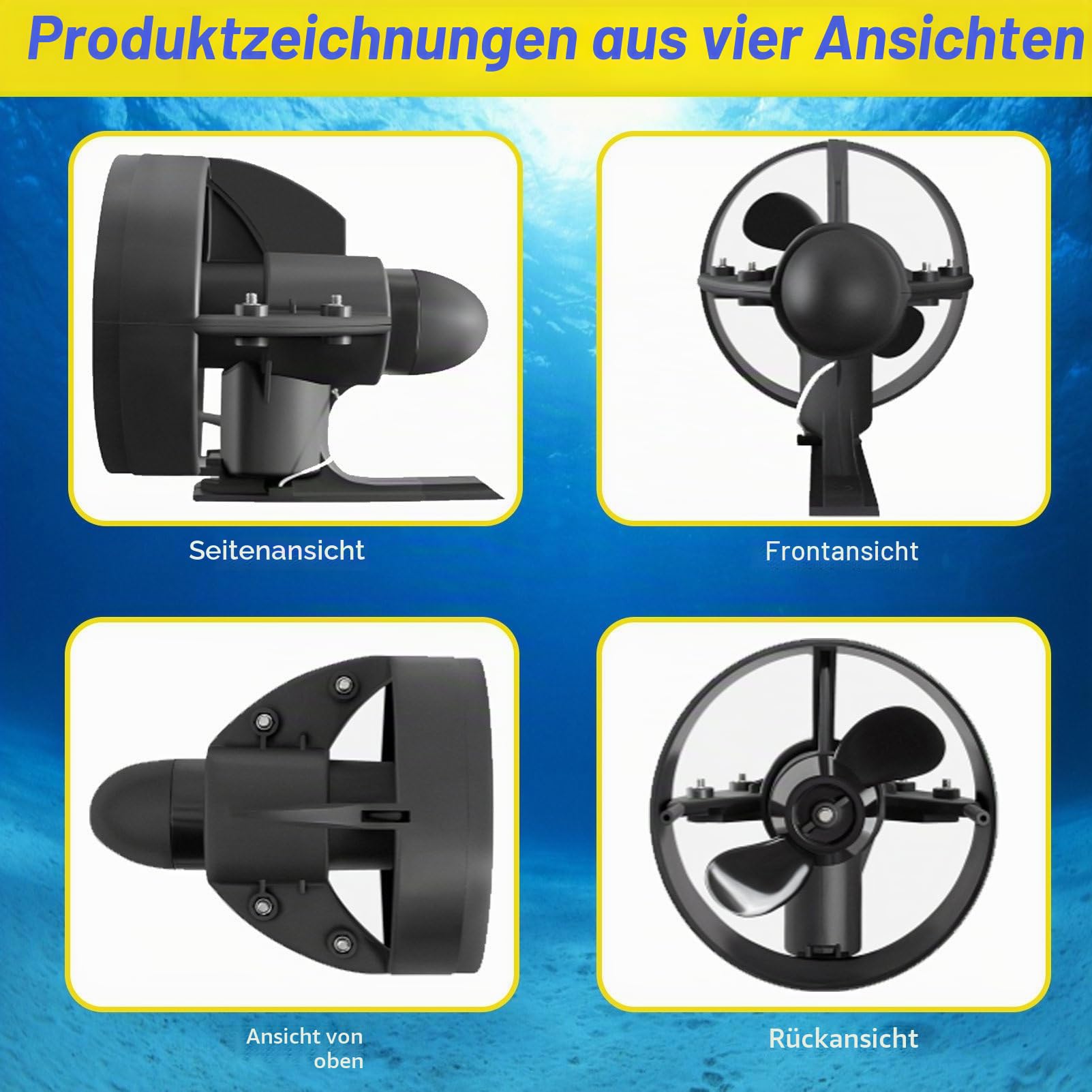 Elektromotorisiertes Surfbrett, Surf- und SUP-Finne, batteriebetriebene Finne, Stand-up-Paddle-Board, Motor-Surfbrett, für Paddle-Boards, Angelbretter, Surfbretter 288W+Battery