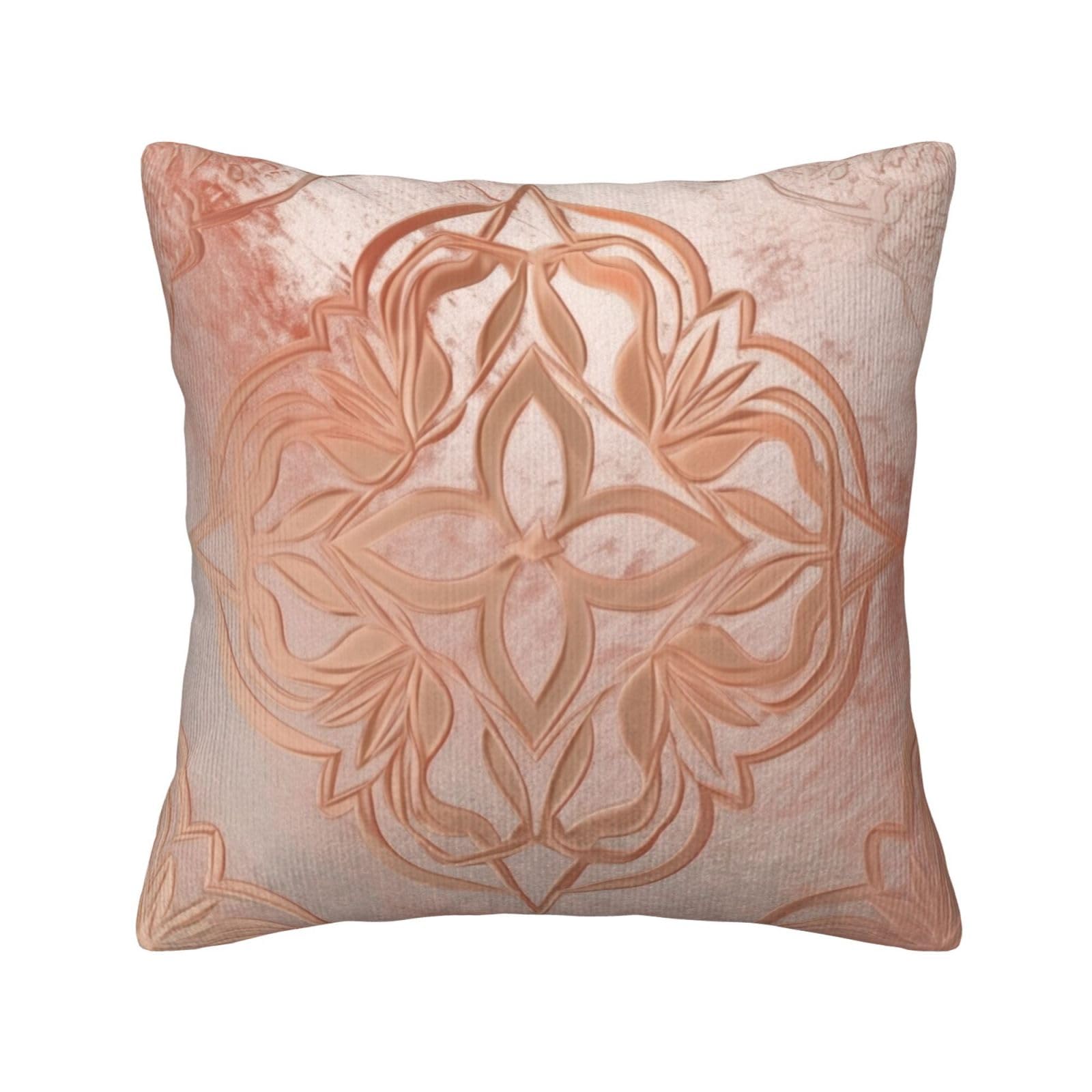 Housse de coussin velours côtelé 40,6x40,6 cm décoration salon