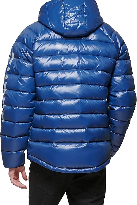 Chamarra Guess Mujer Chaqueta Guess Slim Fit Puffer Azul Para