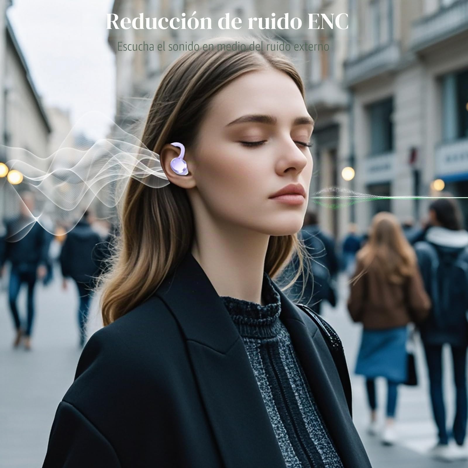 Auriculare Inalámbricos Deportivos, 2025 Nueva Auriculares Bluetooth 5.4 con HD Mic, 54H Cascos Inalambricos Bluetooth con Pantalla LED, IP7 Impermeable, Cancelacion Ruido ENC Auriculares Running