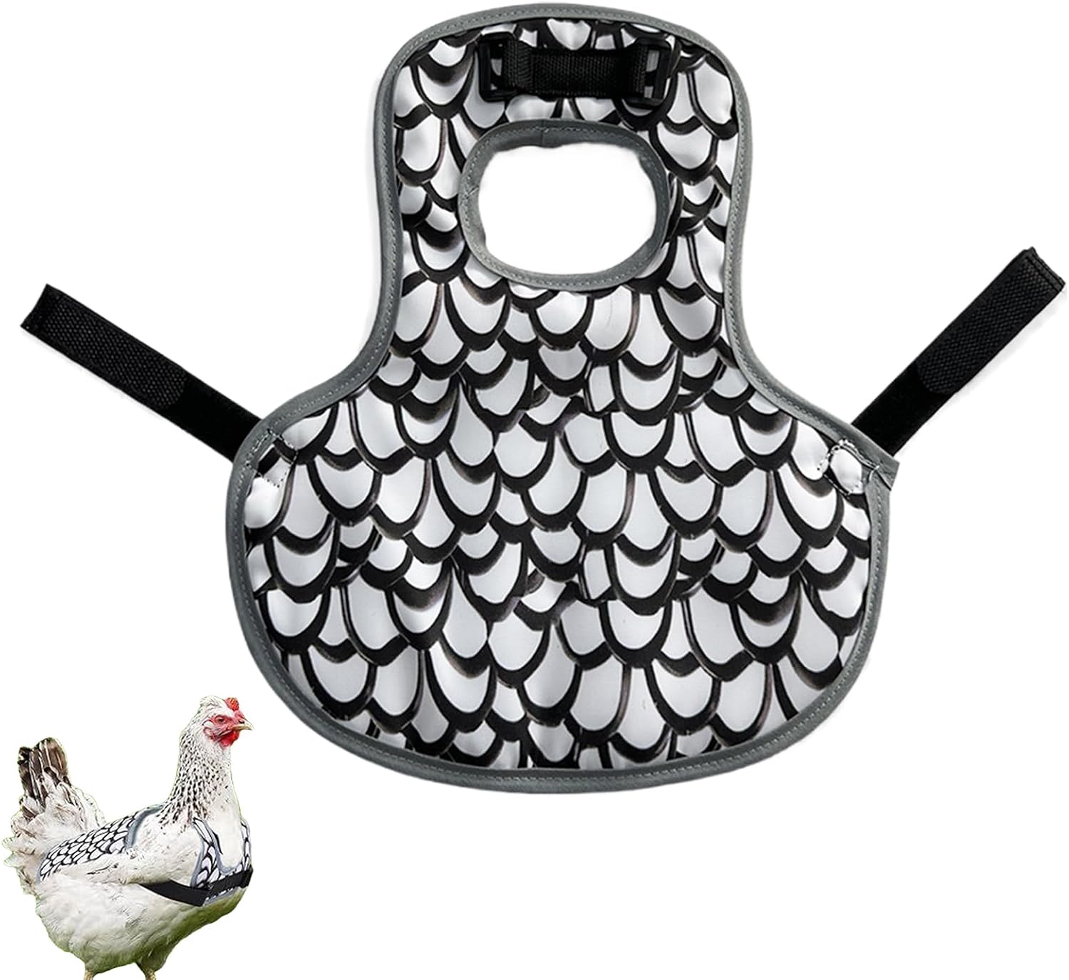 Chicken Saddle for Hens - 31.5x24cm Oxford Cloth Waterproof Vest Adjustable Strap Apron Wing Guard Protection Gear Poultry Raising Supplies Coop Habitat Farm Safety Cover