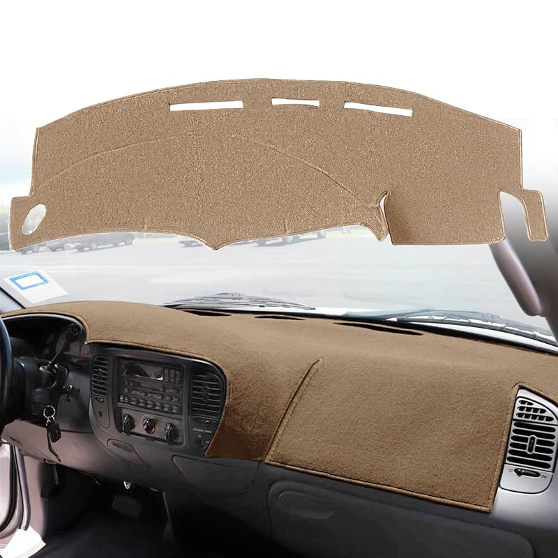 Capa para painel sob medida para Ford F150 F250 Expedition 1997 a 2003 Bege J61 Yiz