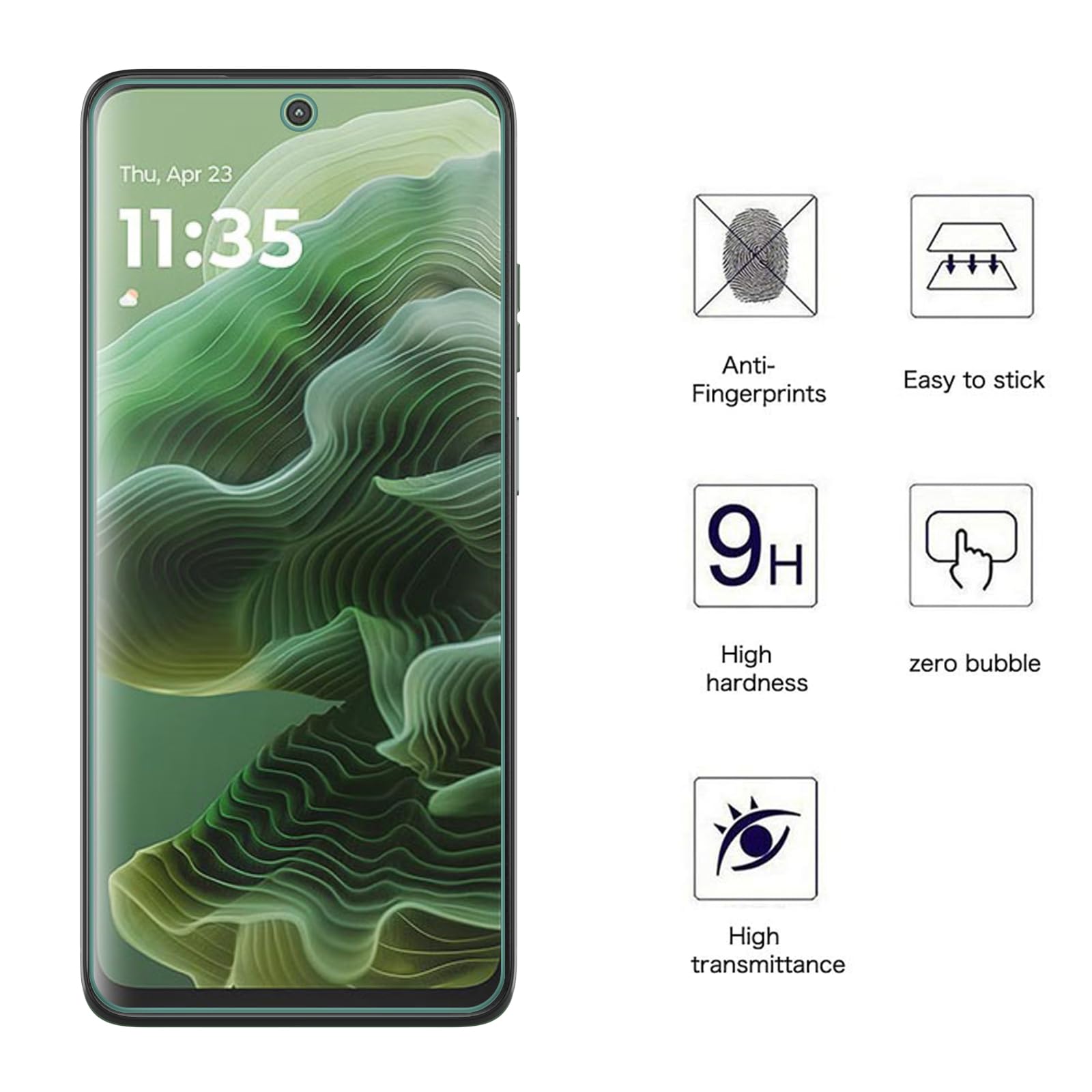 AOKUMA Panzerglas Für Motorola Moto G9 Plus – 2 Stück, 9H Härte, Blasenfreie Montage