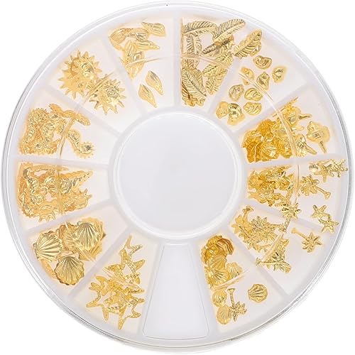 Balacoo 1pc Rivet mariposas decorativas para pared Nail Art Decor Accessories Nail Beach Hollow Out Charm Decorate Japanese Square Nail Art Metal
