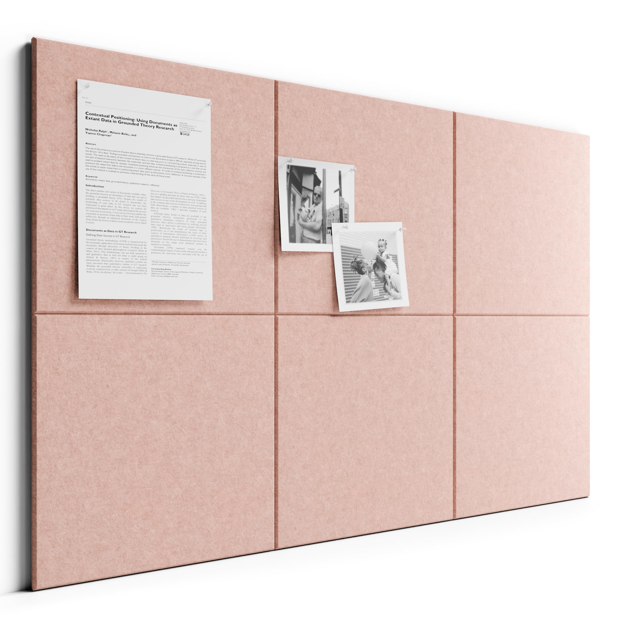Bumusty 12er-Pack Filz-Pinnwand Lamellen-Optik 120 x 90cm,Alternative zu Korktafel,Inkl.70 Klebestreifen,Memoboard,Fotowand & Visionboard Für Büro,Kinderzimmer & Klassenzimmer