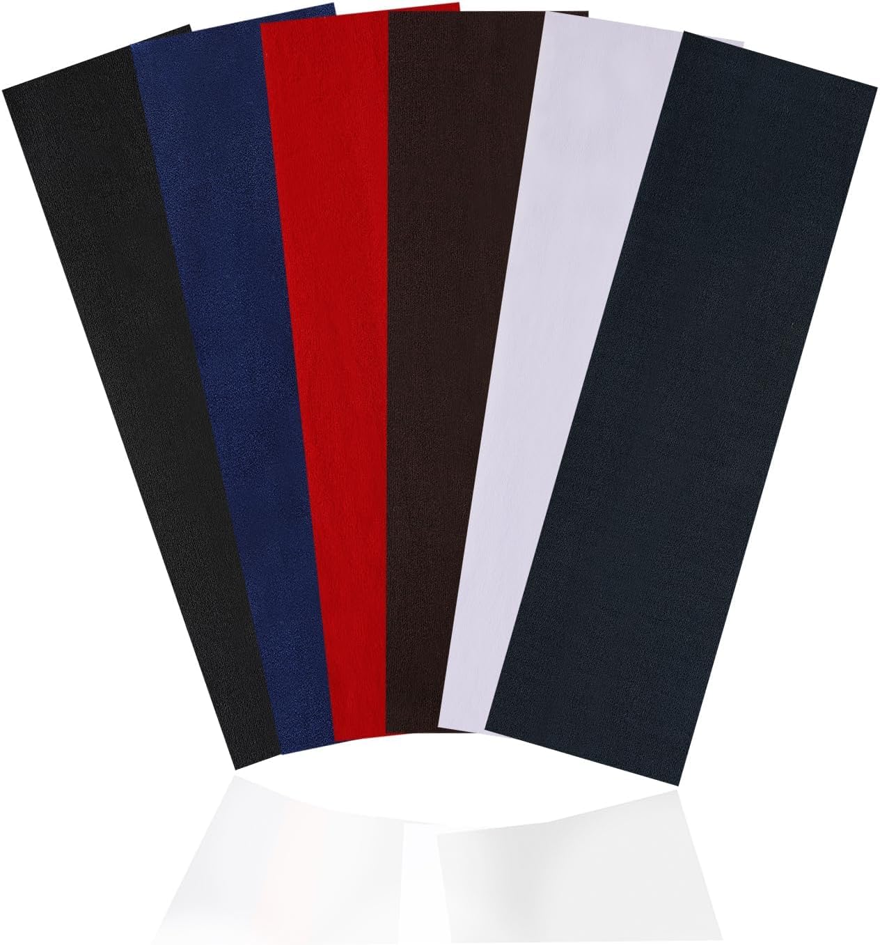 Kulsoomcreations Elastic Sports Headbands - Athletic Hair Headband Women,Men,Boys,Girls Thin Soft Cotton Stretchy Non-Slip Stylish Sweat Band Running Yoga (6),Black,Red,Gray,Brown,White,Blue-image-42