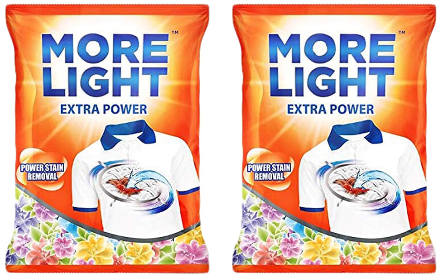 More Light Extra Power Detergent powder 4kg (Pack of 2)-image-43
