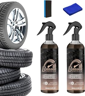Brake Bomber Wheel Cleaner and Bug Remover, Brake Bomber Wheel Cleaner Spray, Powerful Non-Acid Truck & Car Wheel Cleaner Spray and Bug Remover, Safe On Alloy (2PCS)
