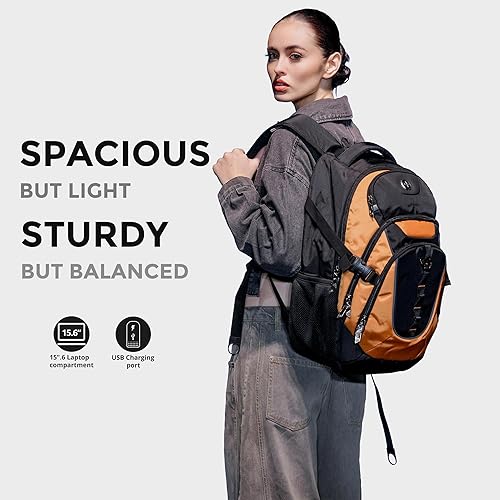 Miniatura 3 de swissdigital Mochila para portátil de viaje de negocios, para hombre y mujer, con puerto de carga USB inteligente, compatible con portátiles de 15.6