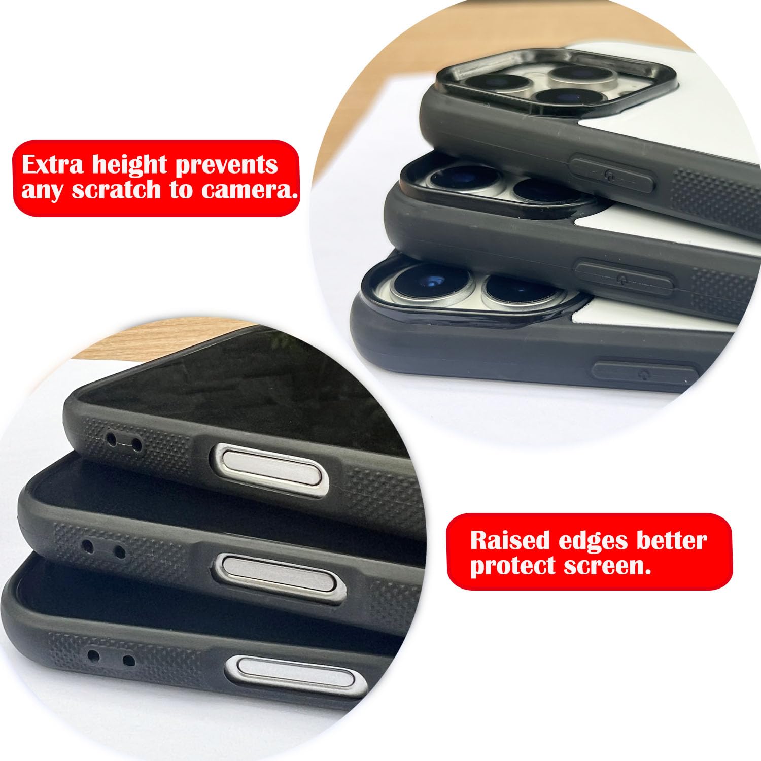 JUSTRY 10 x Sublimationsdruck-Blanko-Handyhüllen, bedruckbar, entworfen für iPhone 16, 15,5 cm (6,1 Zoll), weiche Gummi-Hülle + Aluminiumeinsatz, individuell bedruckbar, rutschfest, stoßfest, Schwarz