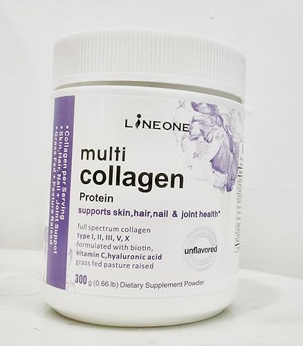 Miniatura 4 de Proteína de colágeno Polvo de péptidos con biotina 5000 mcg, vitamina C y ácido hialurónico Paleo, sin sabormúltiple de 5 tipos (I, II, III, V, X)