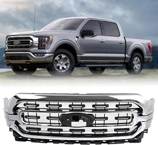 Chrome Front Grille Grill Fits 2021 2022 2023 Ford F-150 F150 XLT