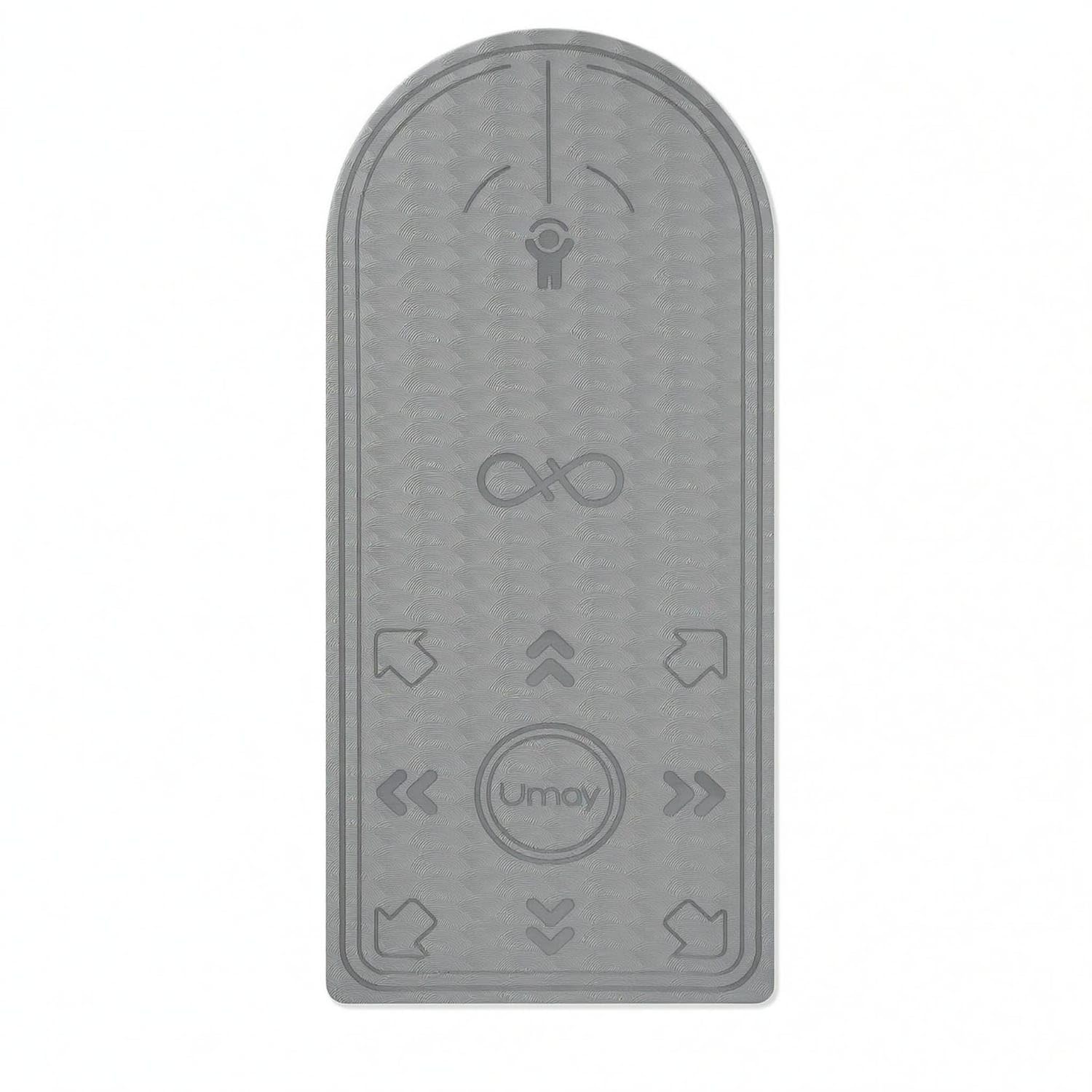 Embossed 10 Mm Exercise Mat Patterned Textured Foam Exercise Mat Anti-Slip Fitness Gear Cushioned, 10MM, Gray Plus-image-28