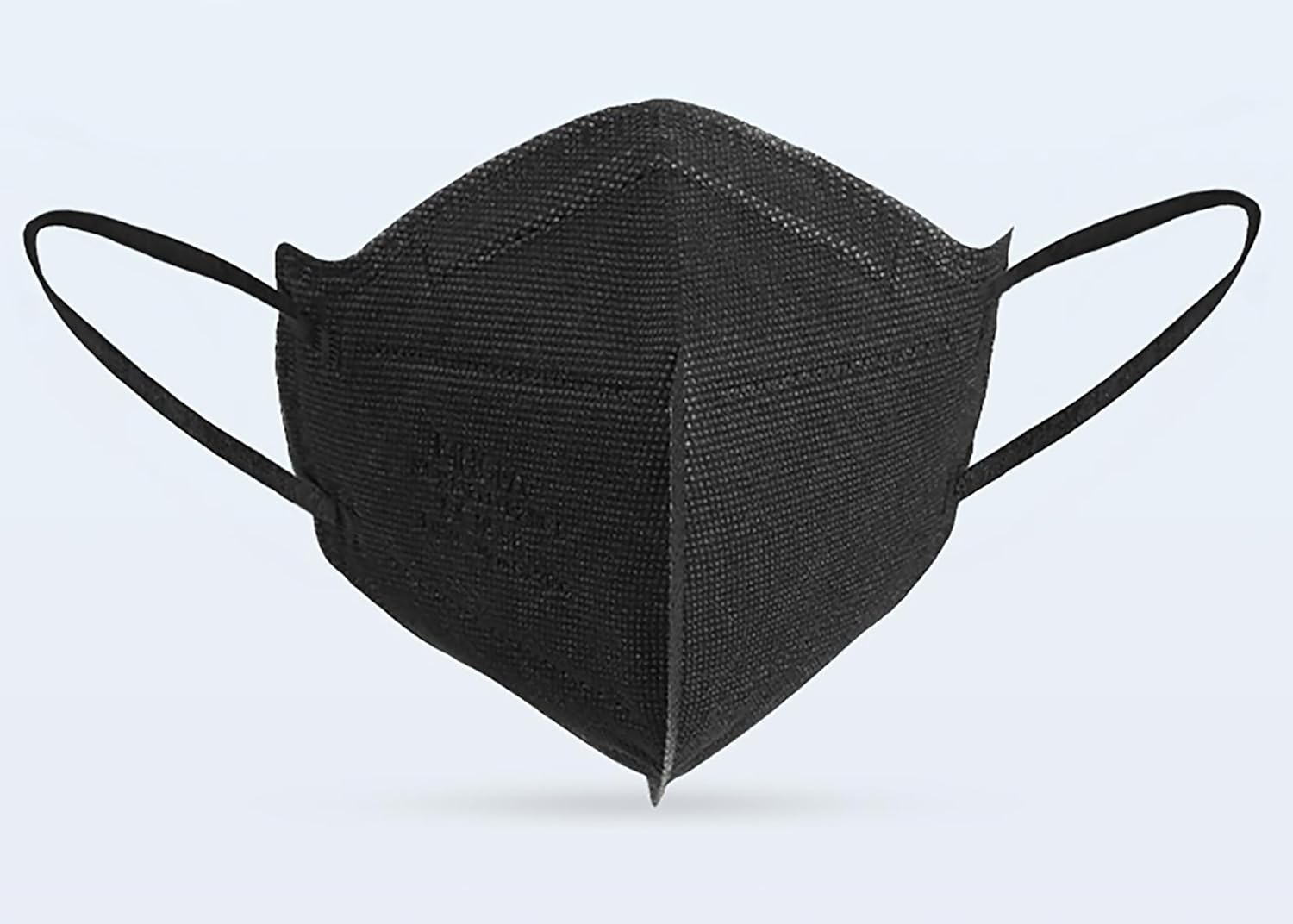 Kingfa Black KN95 Mask Pack of 50 Black Large 5Ply