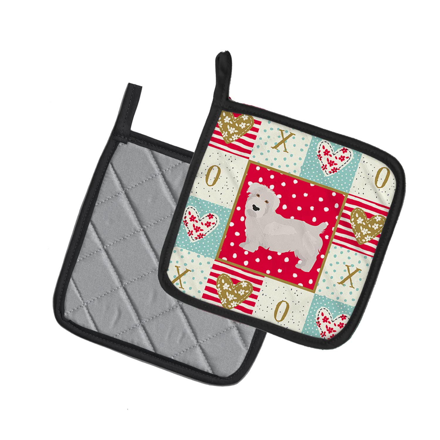 Caroline's Treasures Carolines Treasures CK5840PTHD Glen of Imal #2 Love Topflappen, Stoff, Mehrfarbig, 7.5HX7.5W