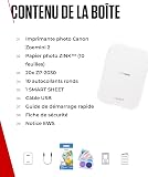 Canon Zoemini 2 Printing Kit: Capture & Create Anywhere - Compact Portable Photo Printer - Bluetooth 5.0 - Fast USB-C Charging for On-the-Go Adventures, Pearl White - 7