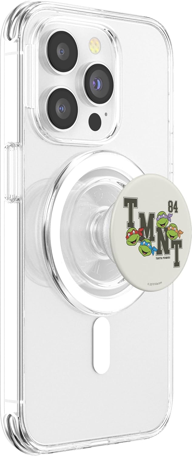 Teenage Mutant Ninja Turtles Slanted '84 Head Shot Logo PopSockets MagSafe PopGrip for iPhone