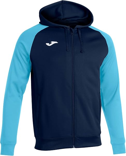 Joma Felpa da Uomo con Cappuccio e Zip, 8XS - 3XL - Morbido e Caldo con Bordi a Costine sui Polsini e Sul Fondo - Academy IV - 5
