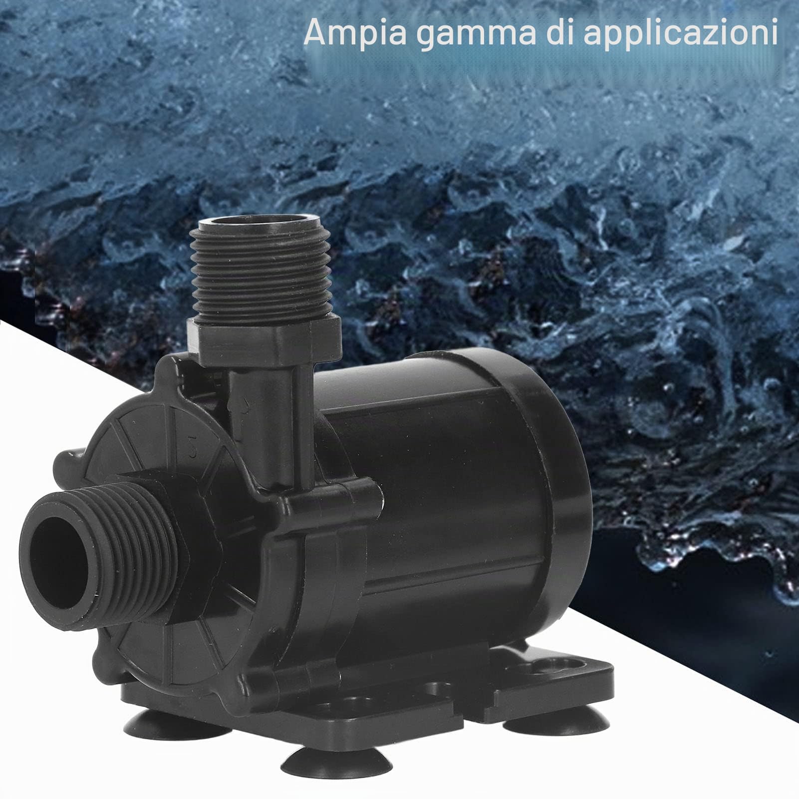 Pompa Booster Pressione Acqua, DC12V 30W 13L/min Portata 12m Pompa Acqua di Scarico e Sollevamento, Pompa di Trasferimento Acqua Silenziosa per Acquario, Acquario, Fontana, Doccia