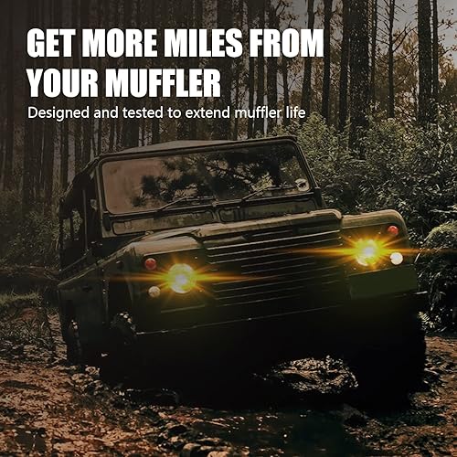 Miniatura 6 de Silenciador de ajuste directo 409S, kit de silenciador de escape de 2 cámaras para escape Dodge Ram 1500 Serie Aggressive 2009-2018, rendimiento de