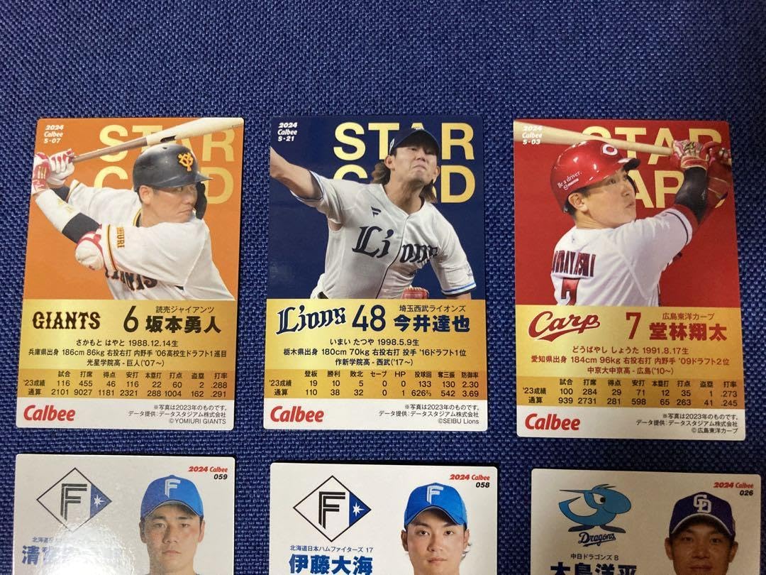 Amazon.co.jp: 2024 プロ野球 チップス カード サイン キラ 24枚