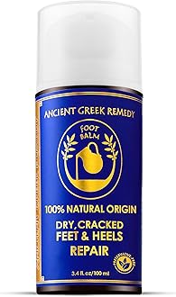 Dry Cracked Heels Repair | Organic Foot Cream for Dry Feet & Callus with Jojoba, Lavender, Almond, Olive & Vitamin E Oil | Natural Foot Balm & Moisturizer for Skin | Hydrating Foot Treatment | 3.4 oz