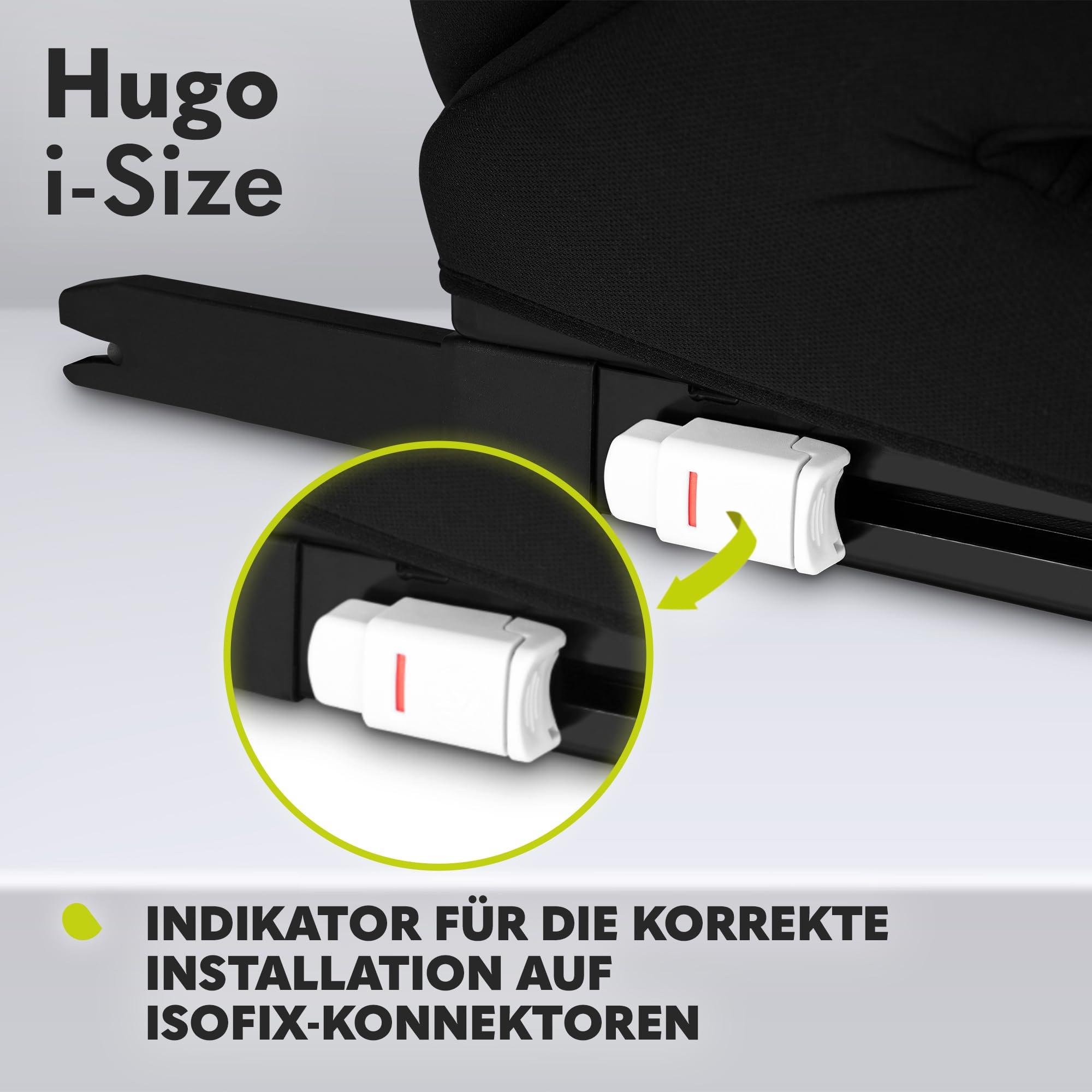 Lionelo Hugo i-Size Kinderautositz Gruppe 2/3, 100–150 cm, 3–12 Jahre, ISOFIX, Seitenaufprallschutz
