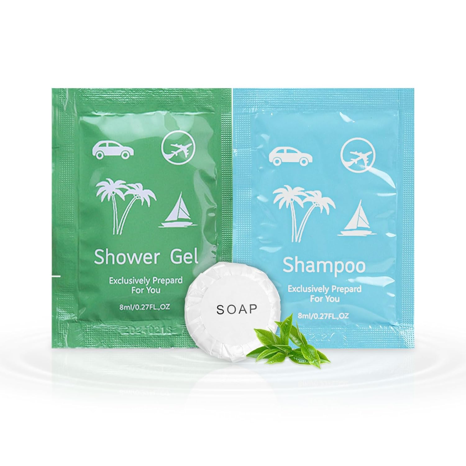 Travel Size Soap and Shampoo,Travel Size Body Wash and Shampoo Bulk 0.28fl Oz,Travel Size Shower Gel Set，Shampoo Bulk Travel Size ,Hotel Supplies Bulk Hygiene Kits for Homeless Hotel (Pack of 100)