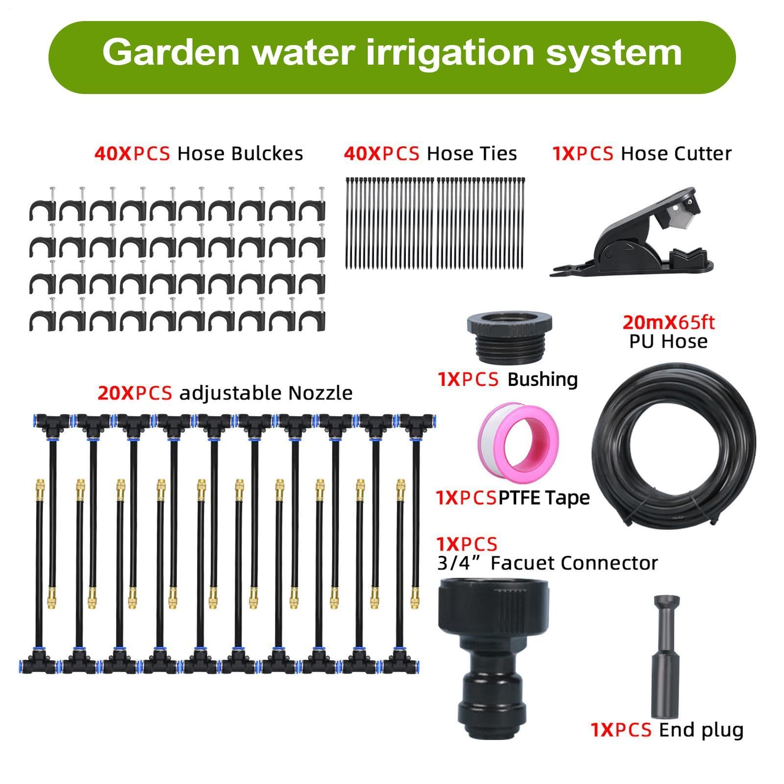 De Riego Para Jardín Accesorios Ajustables Nebulización | de Riego de Agua para Jardín Exterior Césped Patio Paisaje Balcón Macetas Arbustos Árboles