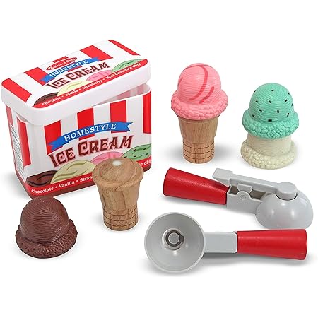 melissa & doug scoop and stack ice cream cone playset